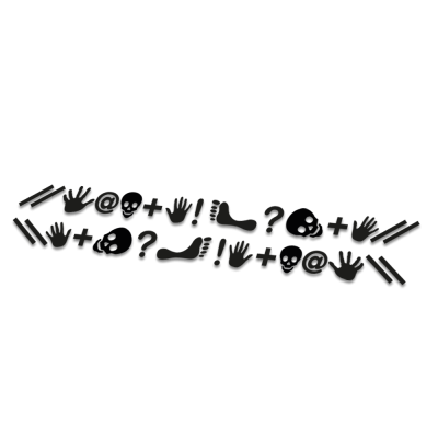 Crazy striping fietsstickers - 1