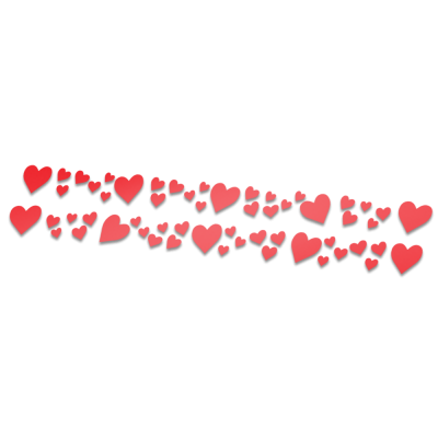 Hartjes striping fietssticker - 1