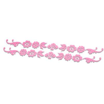 Flowers 3 striping fietsstickers - 1 Flowers 3 striping fietsstickers - 1