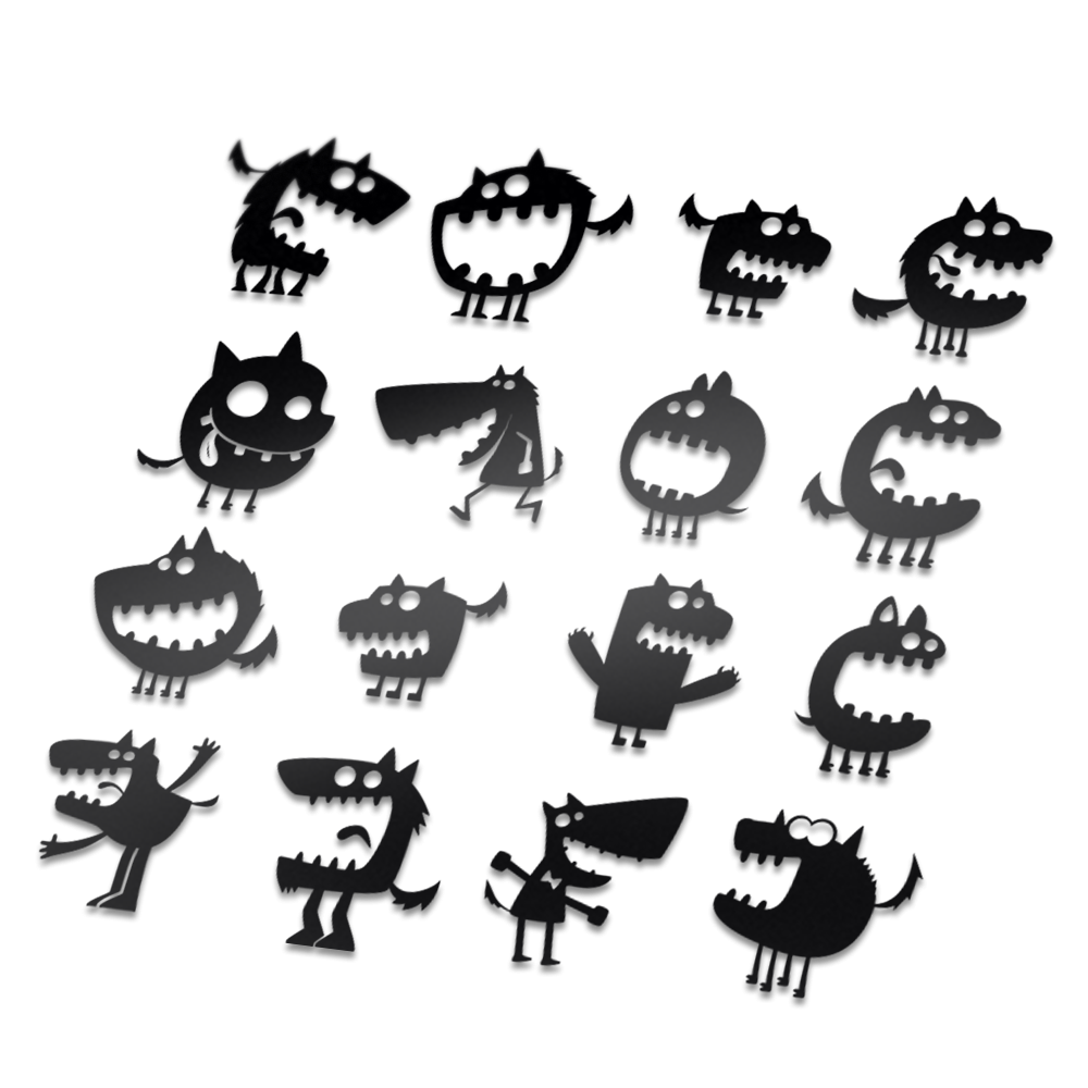Monster Fiets stickers - 1