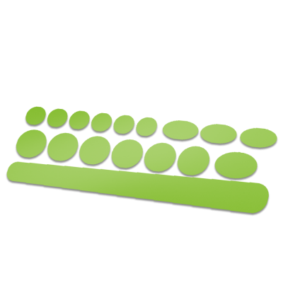 17 delige frame bescherming fluor kleur - 1