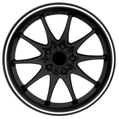 Kies je eigen kleur/materiaal voorgebogen rimstriping motor - 2