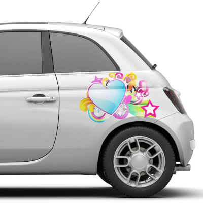 auto stickers Sterren en hartjes - 1