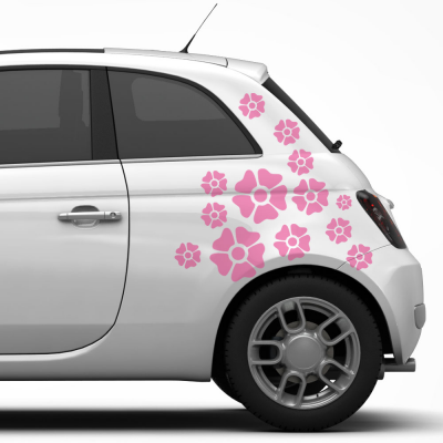 autostickers Bloemen mix  - 1