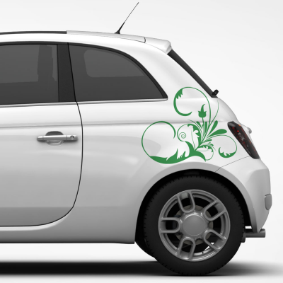 Bloem fantasie autostickers - 1