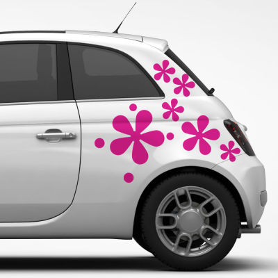 Bloempjes autostickers - 1