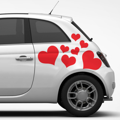 Hartjes autostickers - 1