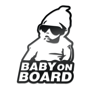Cooles Baby an Bord in eigener Farbe - 1