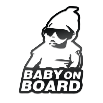 Coole baby on board eigen kleur - 1