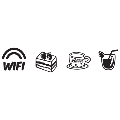 Wifi Taart Koffie Limonade Wifisticker - 1 Wifi Taart Koffie Limonade Wifisticker - 1