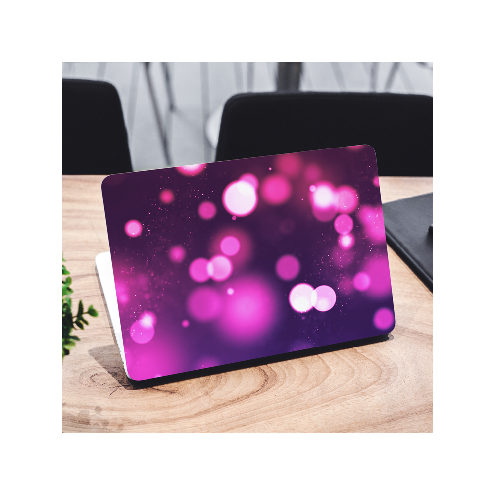 Bokeh Purple Laptop Sticker - 1