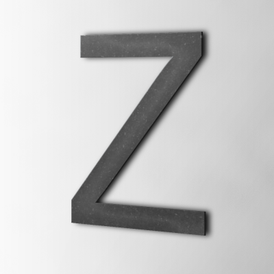 Houten Letter Z Arial MDF Zwart - 1 Houten Letter Z Arial MDF Zwart - 1
