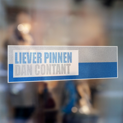 Liever pinnen dan contant sticker - 2