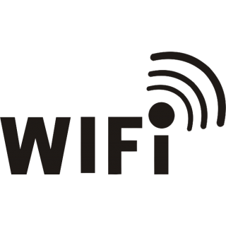 Wifi signaal type 3 sticker Logo uitgesneden - 2
