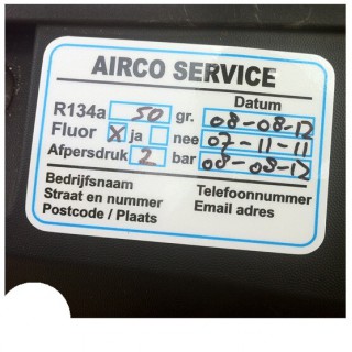 Airco Service Onderhoud stickers - 2