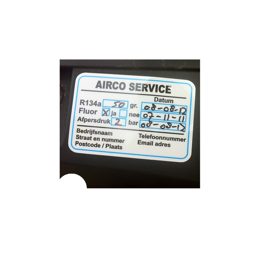 Airco Service Onderhoud stickers - 2