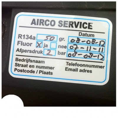 Airco Service Onderhoud stickers - 2 Airco Service Onderhoud stickers - 2