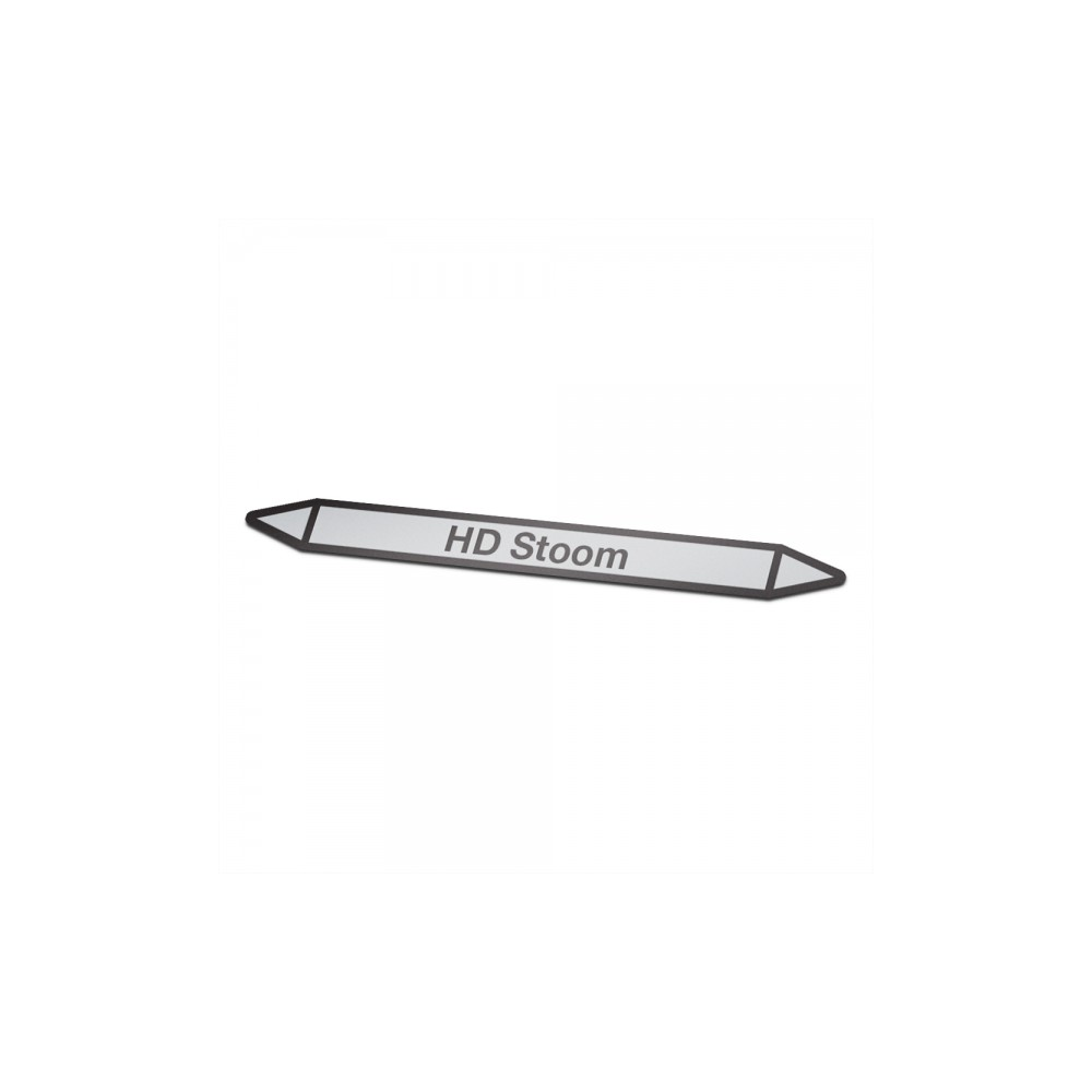 Etiqueta adhesiva con icono de vapor HD para marcar tuberías - 1