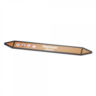 Heptane Icon Sticker Pipe Marking - 1