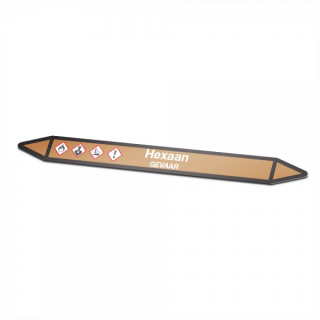 Hexane Icon Sticker Pipe Marking - 1