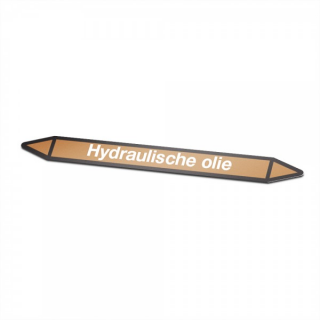 Etiqueta de pictograma de aceite hidráulico Marcado de tuberías - 1