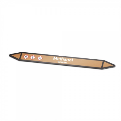 Methanol Pictogramsticker Leidingmarkering - 1 Methanol Pictogramsticker Leidingmarkering - 1