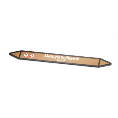 Methylethylketon Pictogramsticker Leidingmarkering - 1