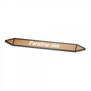 Paraffin oil Pictogram sticker Pipe marking - 1