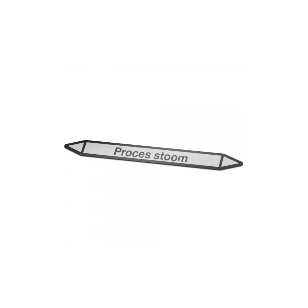 Prozessdampf-Icon-Aufkleber Rohrmarkierung - 1