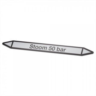 Steam 50-bar Pictogram sticker Pipe marking - 1