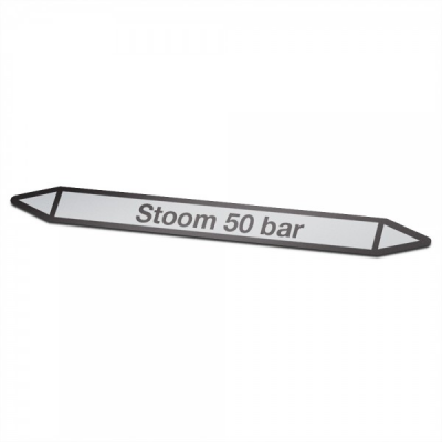 Stoom-50-bar Pictogramsticker Leidingmarkering - 1 Stoom-50-bar Pictogramsticker Leidingmarkering - 1