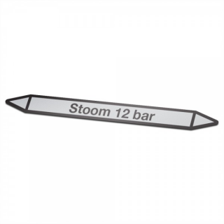 Steam 12-bar Pictogram sticker Pipe marking - 1