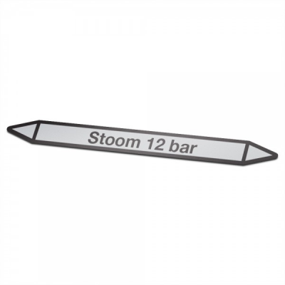 Stoom-12-bar Pictogramsticker Leidingmarkering - 1 Stoom-12-bar Pictogramsticker Leidingmarkering - 1