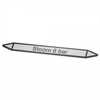 Steam 8-bar Pictogram sticker Pipe marking - 1