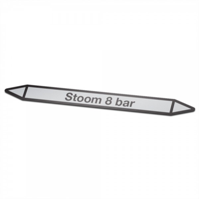 Stoom-8-bar Pictogramsticker Leidingmarkering - 1