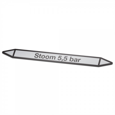 Stoom-5,5-bar Pictogramsticker Leidingmarkering - 1 Stoom-5,5-bar Pictogramsticker Leidingmarkering - 1