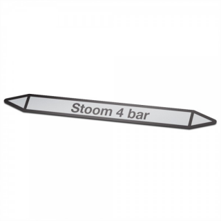 Steam 4-bar Pictogram sticker Pipe marking - 1