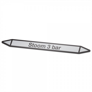 Steam 3-bar Pictogram sticker Pipe marking - 1