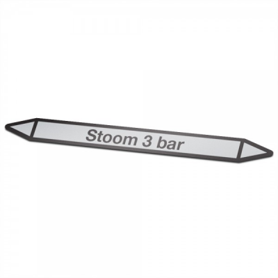 Stoom-3-bar Pictogramsticker Leidingmarkering - 1