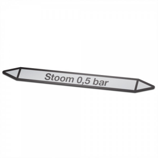 Steam 0.5 bar Pictogram sticker Pipe marking - 1