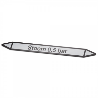 Stoom 0,5-bar Pictogramsticker Leidingmarkering - 1