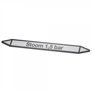 Steam 1.5 bar Pictogram sticker Pipe marking - 1