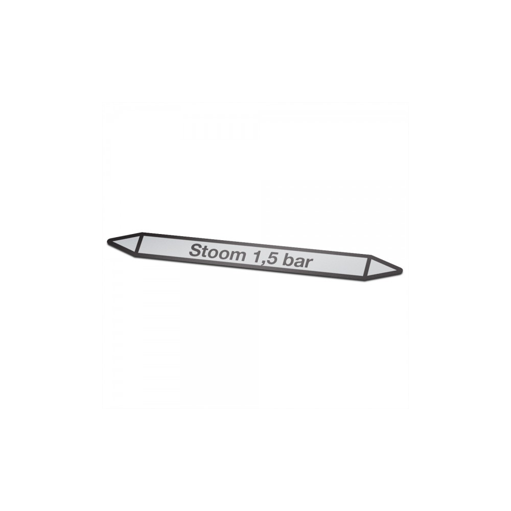 Steam 1.5 bar Pictogram sticker Pipe marking - 1