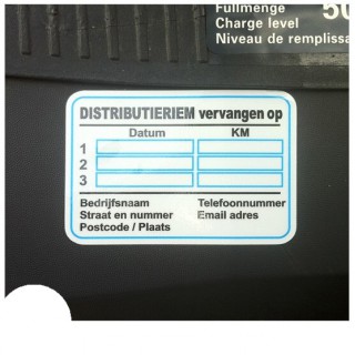 Distributieriem Service Onderhoud stickers - 3