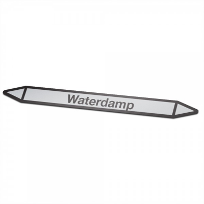 Waterdamp Pictogramsticker Leidingmarkering - 1