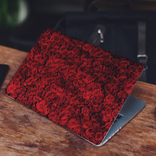 Veel Rode Rozen Laptop Sticker - 1