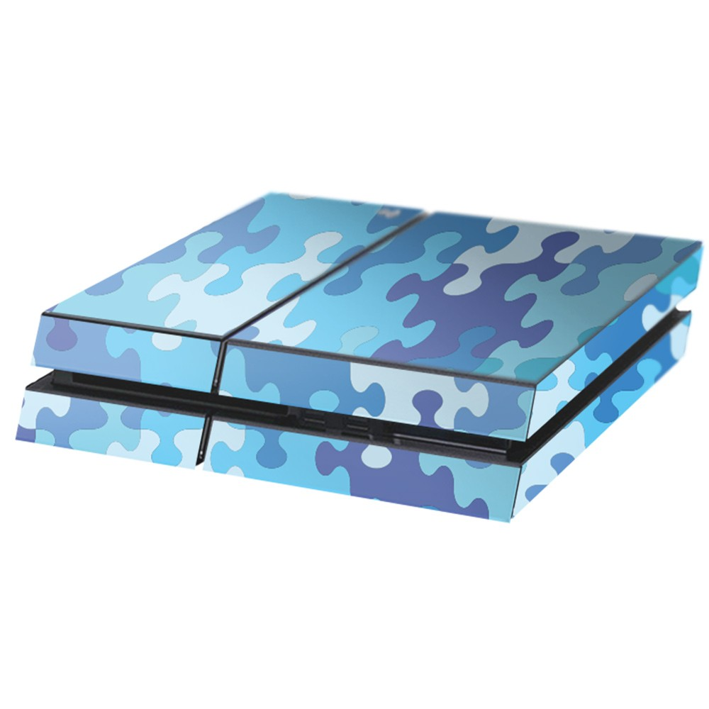 Puzzel Blauw Playstation 4 Console Skin - 1