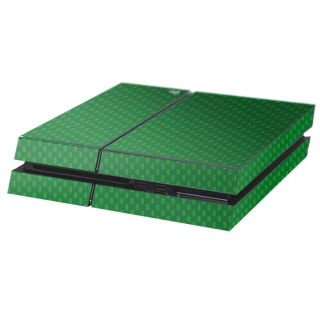 Carbon Groen Playstation 4 Console Skin - 1