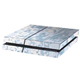 Digital Camo Snow Playstation 4 Console Skin - 1