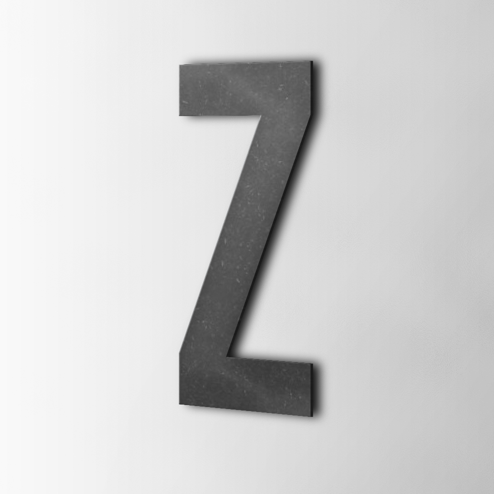 Houten Letter Z Bebas Neue MDF Zwart - 1